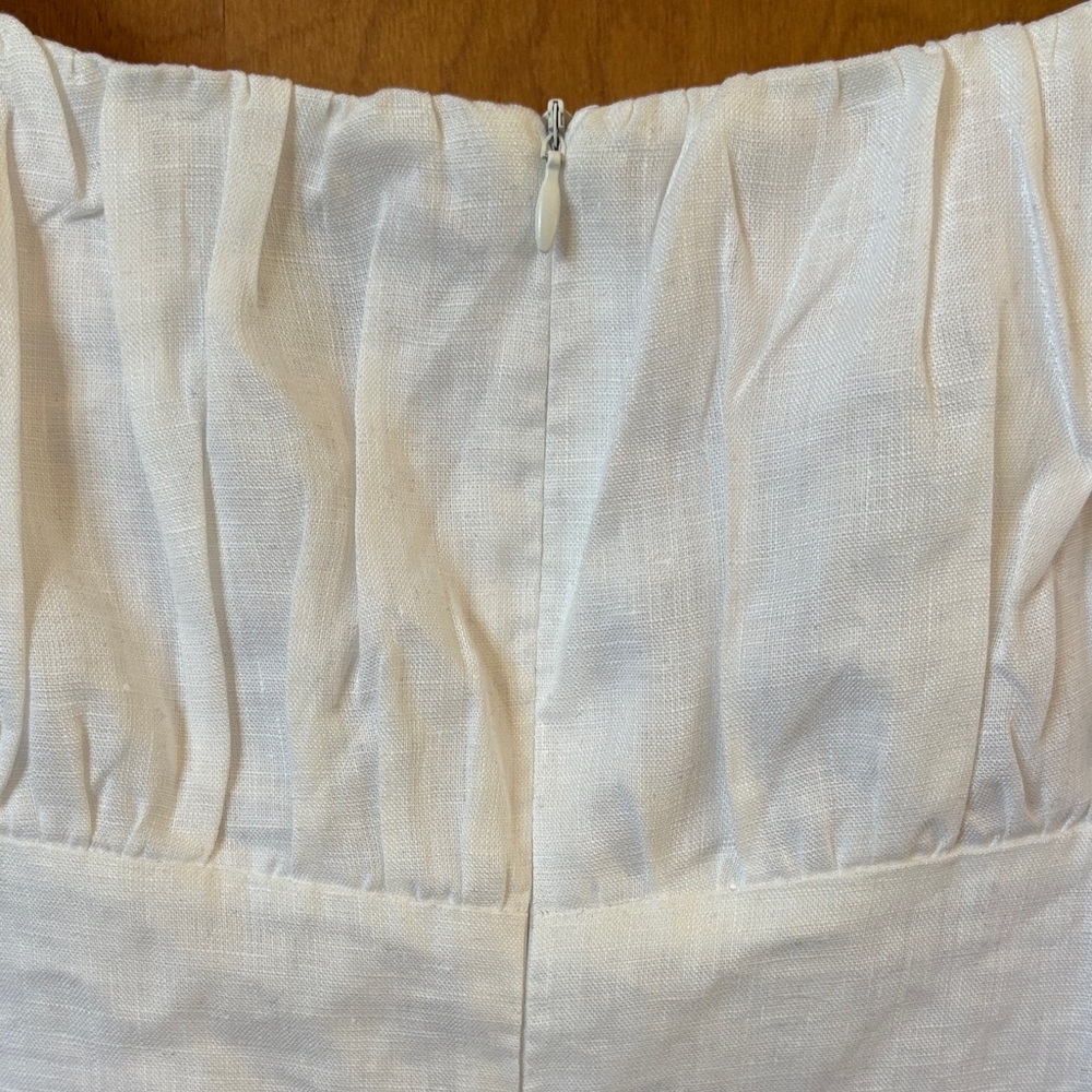 DISSH White Linen Mini Dress - Picture 6 of 6